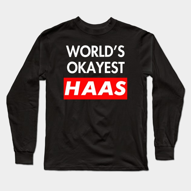 Haas Long Sleeve T-Shirt by Ban Guns Not Books- Typography fullcolor